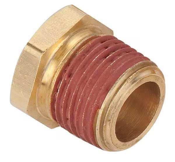 Reducer Bushing Brass Reducing Bushing, 1/2 in Male NPT X 1/4 in Female NPT