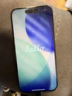 Apple iPhone 15 Pro - 128GB - Black  Titanium - CRACKED BACK GLASS