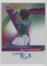 2024 Leaf Vivid Auto White Prismatic /6 Felnin Celesten #BA-FC1 Auto uk2