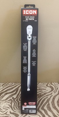 Icon R3LF 1/2'' Drive Long Reach Flex Head Ratchet NEW In BOX