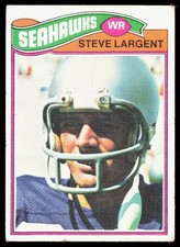 1977 Topps #177 Steve Largent RC Rookie Card Seattle Seahawks. rookie card picture