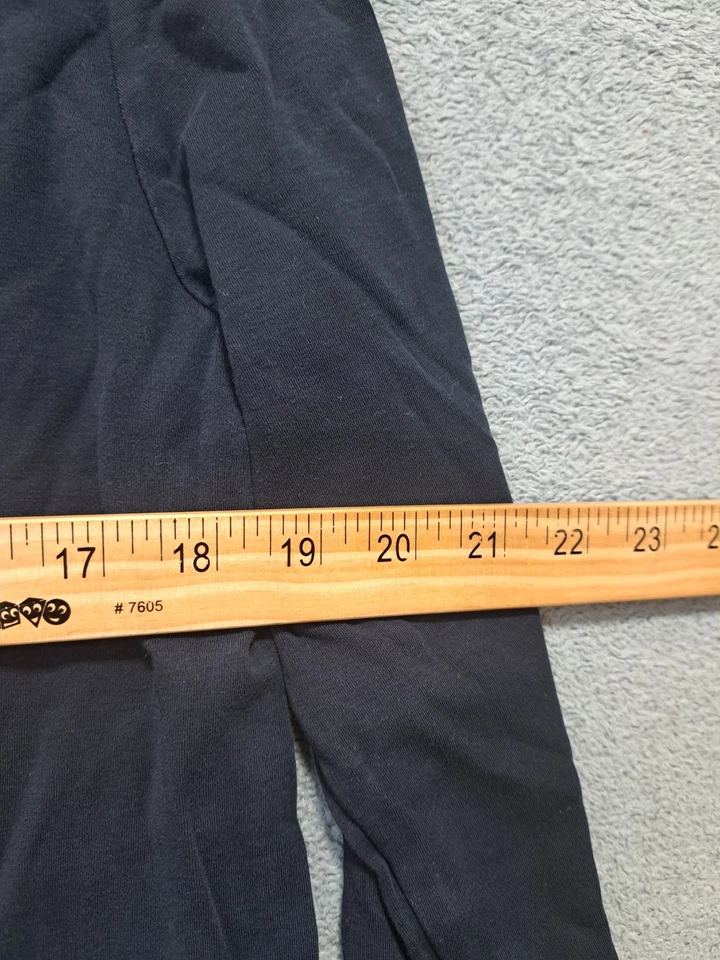 Camiseta Mania Jeans Manga Larga Para Hombre Talla Grande Azul Informal Cuello Redondo Jersey Foto 2 de 4