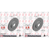 2X Zimmermann Bremsscheiben Vorne 294Mm Gelocht InnenbelÜFtet Passend FÜR Mini