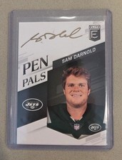 Sam Darnold 2018 Panini Elite Pen Pals Gold Auto Rookie Super Bowl Autograph