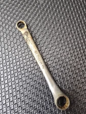 Snap-on  XS1214 3/8" x 7/16" 12 Point SAE Chrome Offset Box End  Wrench USA