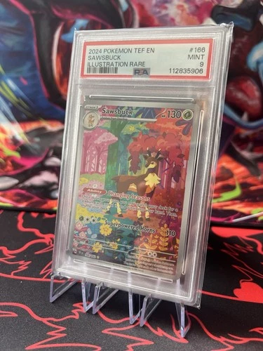 Pokemon Sawsbuck 166/162 S&V Temporal Forces IR PSA 9