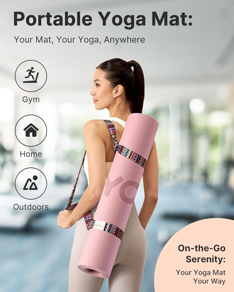 Extra Wide 72x32 Inch Non-Slip Eco-Friendly Yoga Mat for Fitness & Exercise Extra Wide 72x32 Inch Non-Slip Eco-Friendly Yoga Mat for Fitness & Exercise