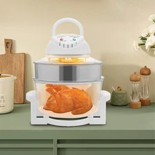 360° Viewable Airy Fryer 17L Oil-Less Electric Grill Roaster bake Cooker