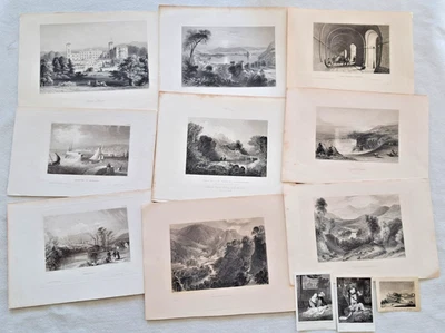 Sammlung Stahstiche Konvolut 12 Blatt um 1850 - Bild 1 von 4
