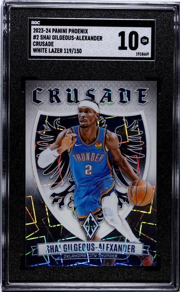2023-24 Panini Phoenix Shai Gielgeous-Alexander Crusade White Laser /150