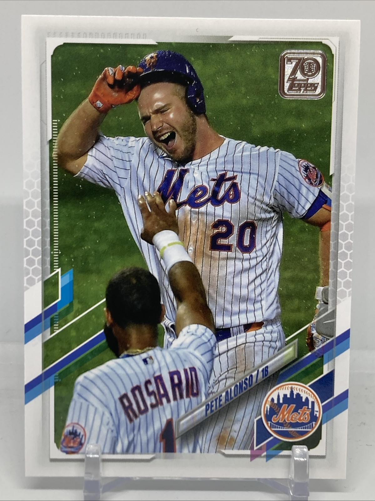 Pete Alonso 2021 Topps Photo Image Variation Short Print SP #84 Mets Orioles