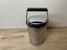 Cubo de hielo cromado aislado ALFI Mid-Century Alemania Occidental - Forro extraíble