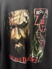 Rob Zombie Hillbilly Deluxe 2 Time To Get Bloody Concert T-Shirt Size Large