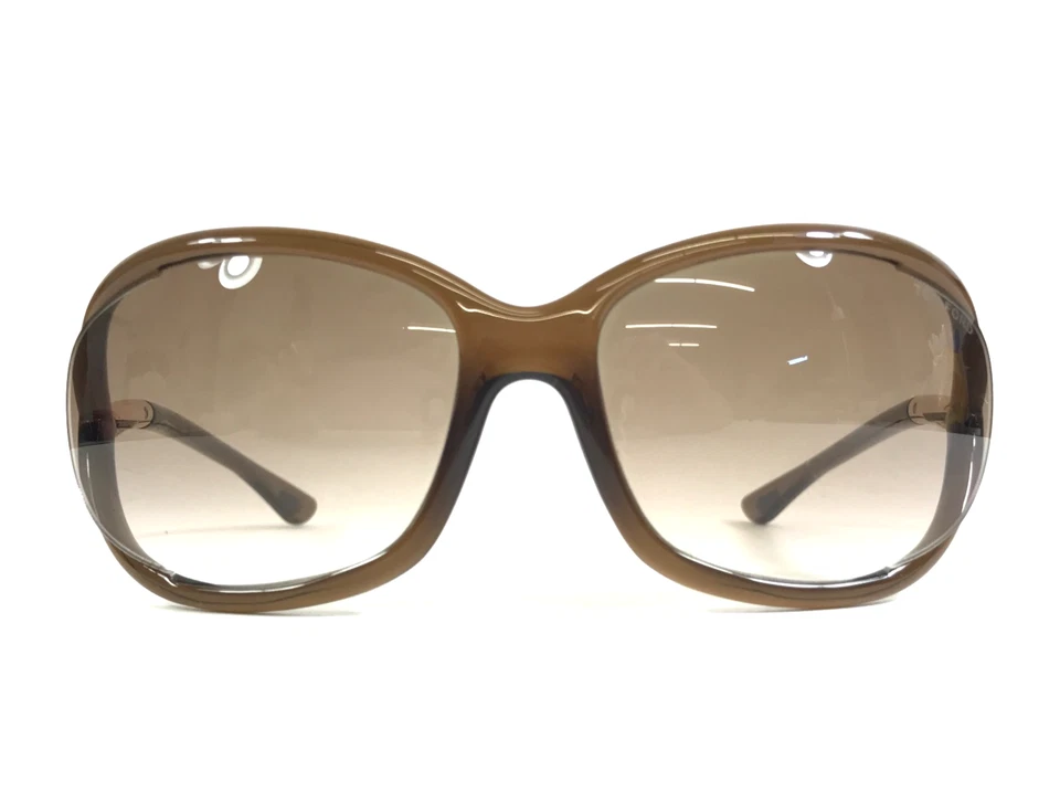 Gafas de sol Tom Ford Jennifer TF008 marcos marrones brillantes con lentes marrones degradados Foto 2 de 4