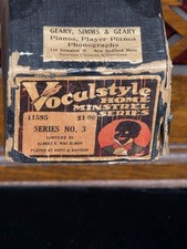 ANTIQUE VOCALSTYLE PIANO ROLL HOME MINSTREL SERIES NO.3