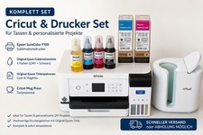 Epson SureColor F100 + Cricut Mug Press Komplettset &ndash; sofort einsatzbereit