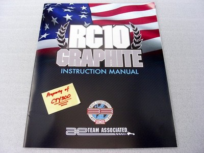 Genuine Team Associated #6030 RC10 GRAPHITE User's Guide Instruction Manual NEW!