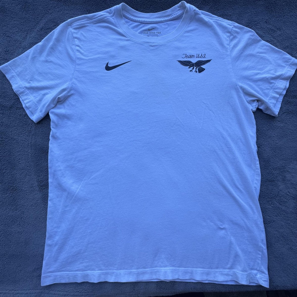Team USA Shirt Mens Large White Nike Tokyo Japan Eagle Olympic Tee T-Shirt  2020
