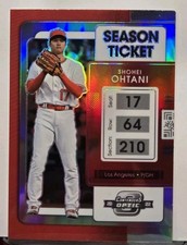 2022 Panini Chronicles Contenders Optic Shohei Ohtani 4 Holo Prizm Season Ticket