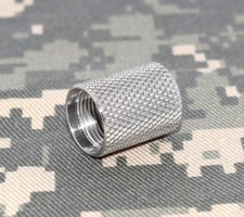 Thread protector 1/2" x 28 Stainless .750" long, .600" diameter. 4360