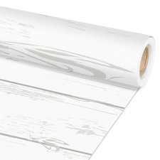 Rustic Bulletin Board Paper Roll White Wood Grain Background 17.7"x20'