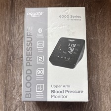 EQUATE 6000 Series Upper Arm Blood Pressure Monitor Bluetooth Wireless - NEW