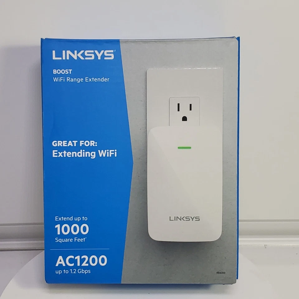 2 Pack - LINKSYS RE6350 AC1200 Dual Band WiFi Range Extender 1.2 Gbps BRAND NEW - Image 2 of 4