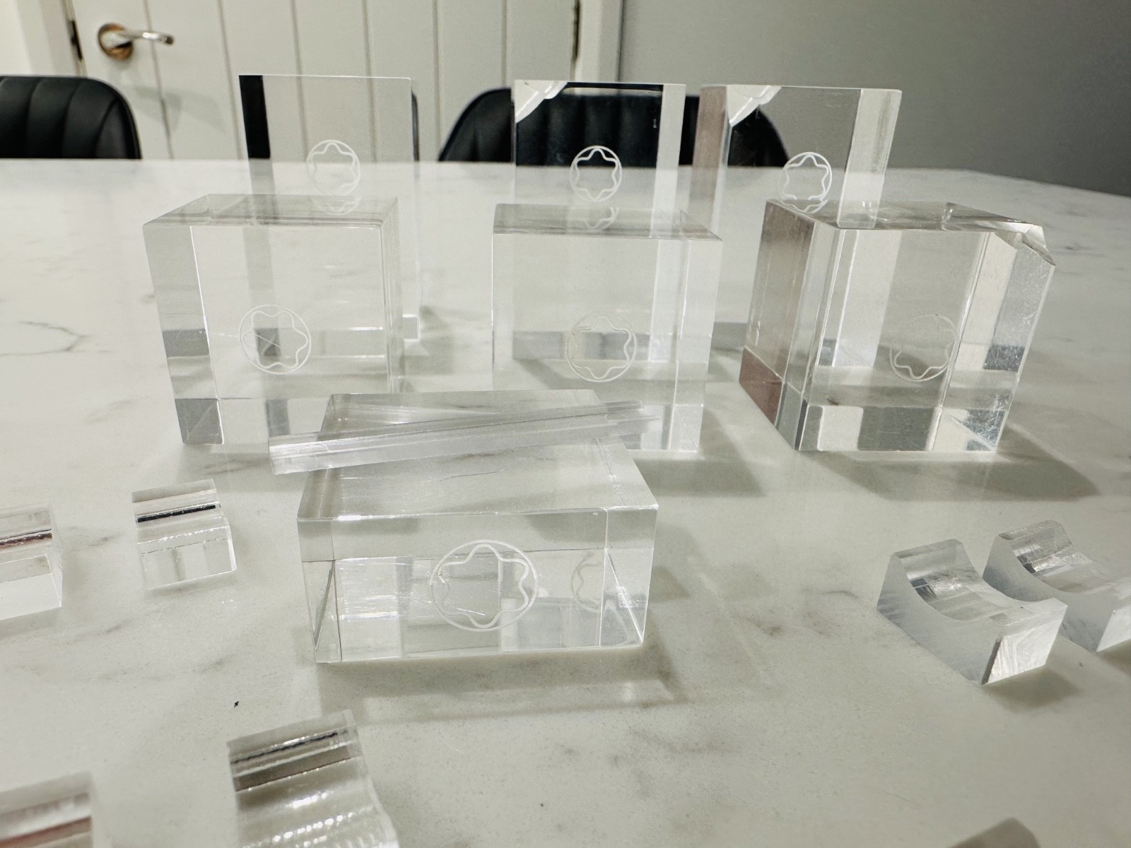 MONTBLANC Collection of Acrylic Store Dealers Pen Display Stands / Blocks
