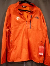 NWT North Face Skyline Full Zip Fleece Jacket Mens XL Zion Orange w/ Logo