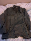 Vintage Military Shirt Mens Small OG 107 Sateen Fatigue Uniform US Army Vietnam