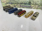 old Vintage dinky buses and Coaches x 6 .& Daimler Ambulance 1950s Joblot.