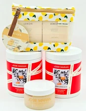 2 Pack Josie Maran Baked Lemon Bliss Whipped Argan Oil 20 oz, Citrus Scrub 4.4