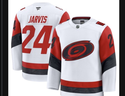 Seth Jarvis Carolina Hurricanes Away Jersey size 50