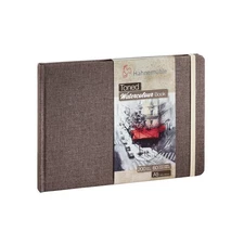 Hahnemuhle A5 Beige Watercolor Notebook 200gsm 30 Sheets Fine Texture