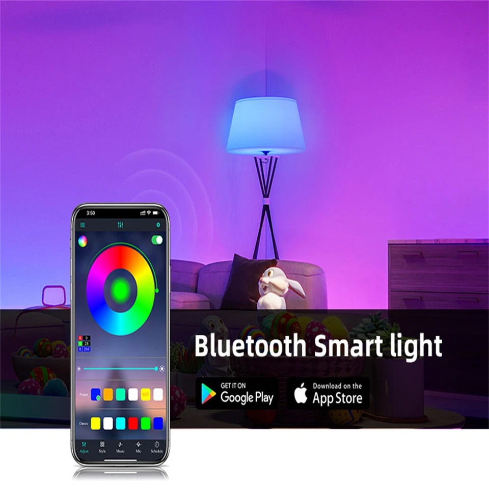 1/2/4/Pack Smart Bulb Bluetooth Bulb Light Rgbcct Mobile Control LED Bulb Light - Image 3 of 4