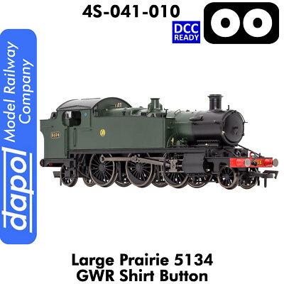 GROSSE PRAIRIE 5134 GWR HEMDKNOPF DCC Ready Dampflok Dapol 4S-041-010