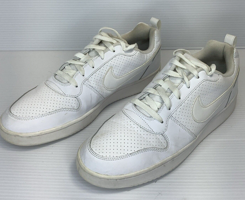 Nike - Court Borough Low - Mens 11.5 - Triple White OG - Sneakers 838937-111 - Picture 6 of 9