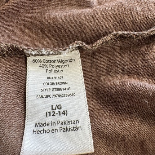 Way To Celebrate Sz LG Halloween Brown Pumpkin T-Shirt Women's Fall Autumn EUC - Picture 7 of 11