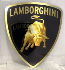 High Quality 16” Lamborghini Automobili Racing Aluminum Garage Shield Sign
