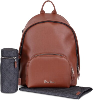 Silver Cross Vegan Leder Rucksack Baby Wickeltasche hellbraun groß Dune Reef Kinderwagen