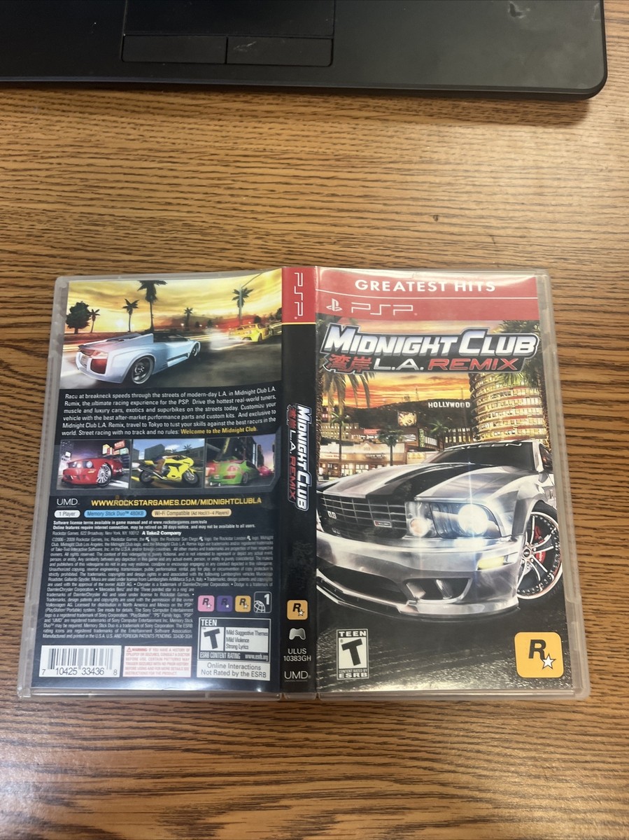 Midnight Club L.A. Remix (PSP Greatest Hits) Case Only | eBay