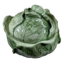 Vintage Holland Mold Lettuce Cabbage Covered Tureen Bowl