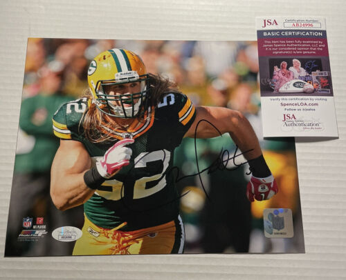 Clay Matthews Autograph Sigmed Packers 8x10 - JSA Certified Green Bat Packers - Picture 1 of 1