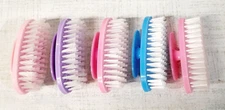5 Sally Hansen Scrub Brushes With Handle For Nails Toe Nails Various Colors NEW