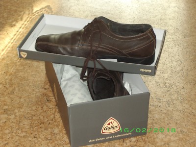 Gallus- Deichmann Halbschuh braun Größe 43 elegant fast Neu