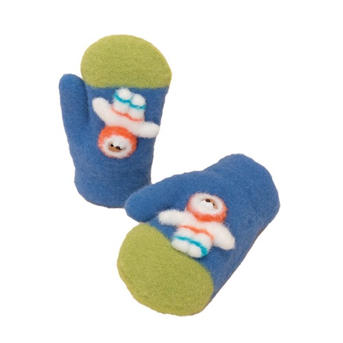 Kids Gloves Cute Bunny Bear Animal Fluffy Winter Unisex Mitten Various Colours - Picture 3 of 4