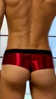 Men Posing Bikini Boxer Satin Briefs Underwear Shiny Thong Pouch Beach Boxers