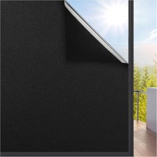 100% Privacy PVC Window Film Blackout Tint Sticker Bathroom Glass Insulator Film