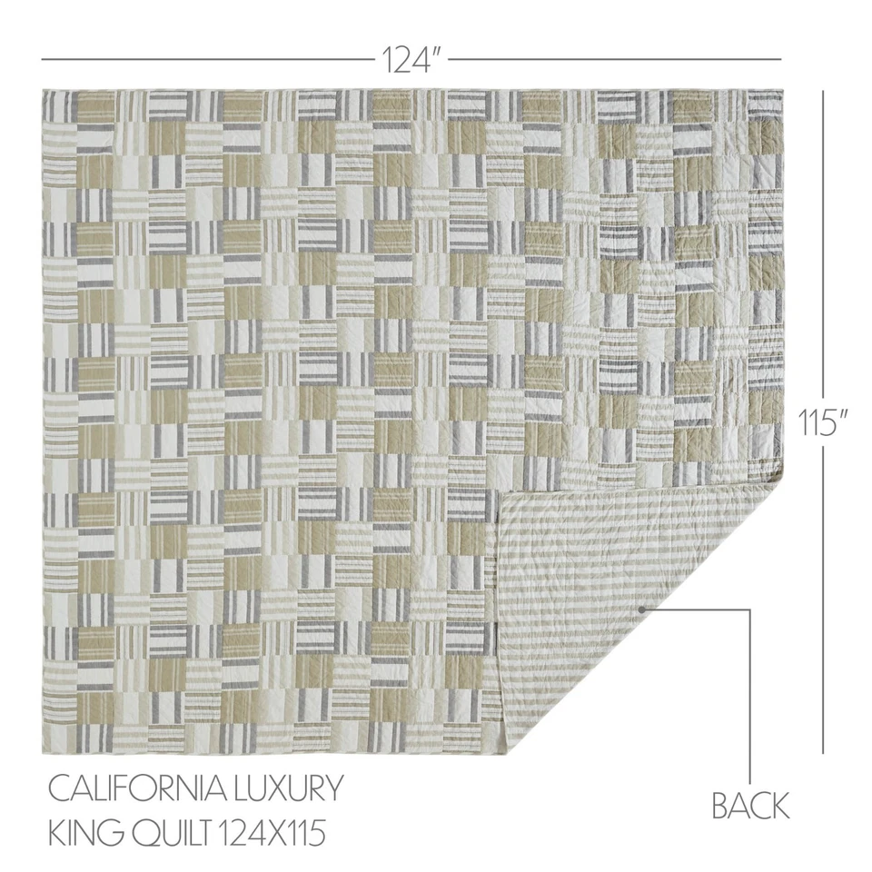 Finders Keepers California/Luxury King Quilt 106x97 Country Cottage Farmhouse - Image 3 of 4