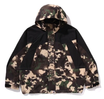A BATHING APE Men's MAP CAMO SNOWBOARD JACKET 1L30140313 rz | eBay